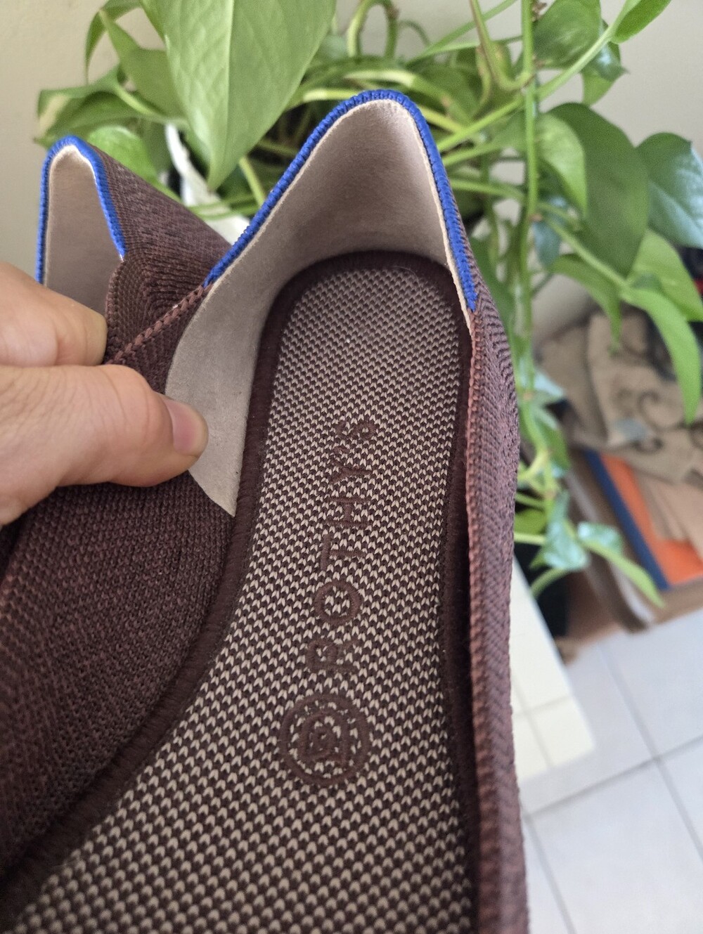 RARE Rothys birdseye Plum Round Toe ballet flat - Picture 4 of 8